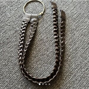 Braided Brown Miche Purse Handles